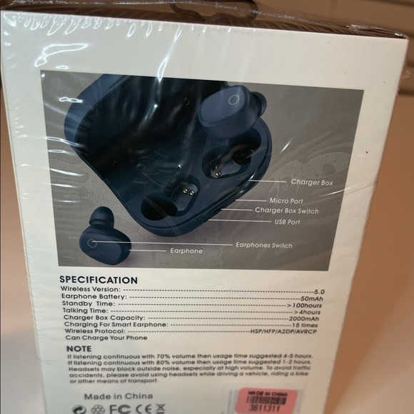 204 Shocking Bass Wireless Headphones-5.0 - Picture 4 of 5